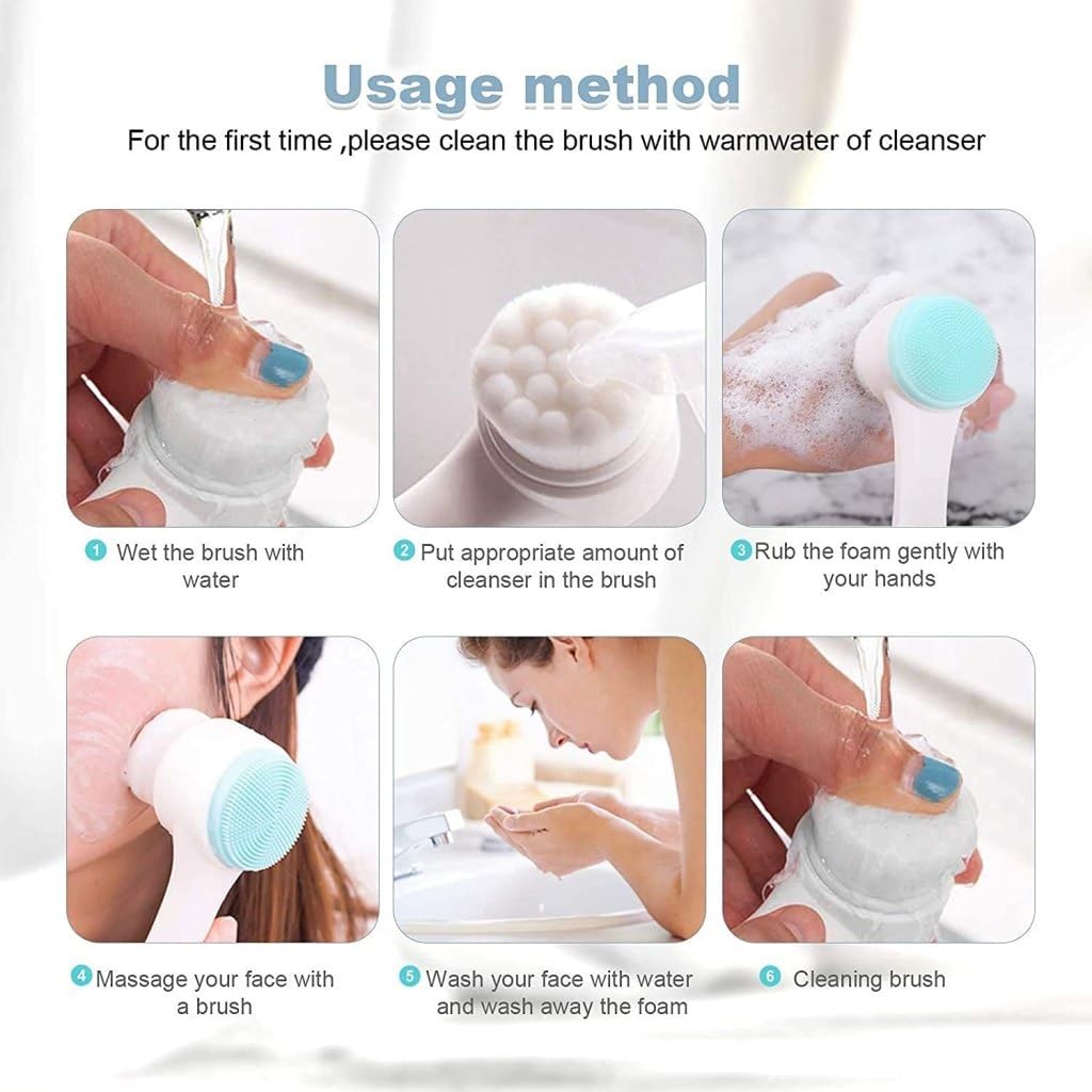 PureGlow™ Dual Wash & Massage Brush